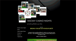 Desktop Screenshot of mackaycasinonights.com